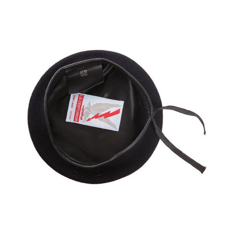 Béret Le Centurion BFA en laine mérinos, bord cuir et doublure acétate