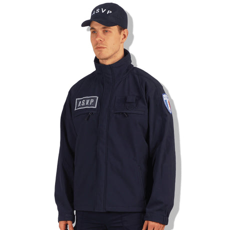Blouson softshell A.S.V.P. GK Professional imperméable respirant col à cordon élastique