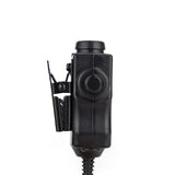 Boîtier PTT Earmor M51 prise Nexus TP-120 OTAN pour poste radio Hytera BD505