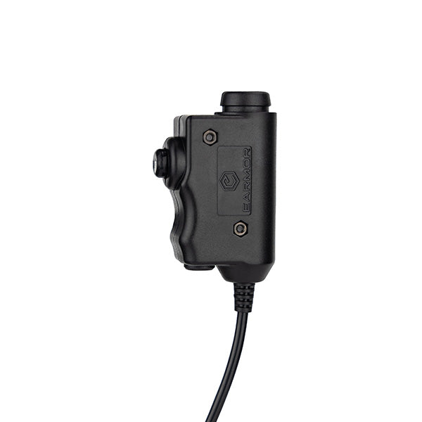 Boîtier PTT Earmor M51 prise Nexus TP-120 OTAN pour poste radio Hytera BD505