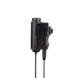Boîtier PTT Earmor M52 avec bouton déporté M50 et connectique radio 14 broches