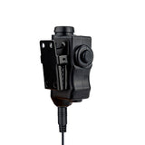 Boîtier PTT Earmor M52 avec bouton déporté M50 pour radio Hytera PD780