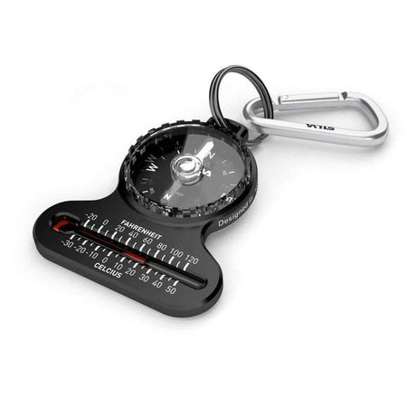 Boussole Silva Carabiner 10 avec thermomètre et mousqueton compacte
