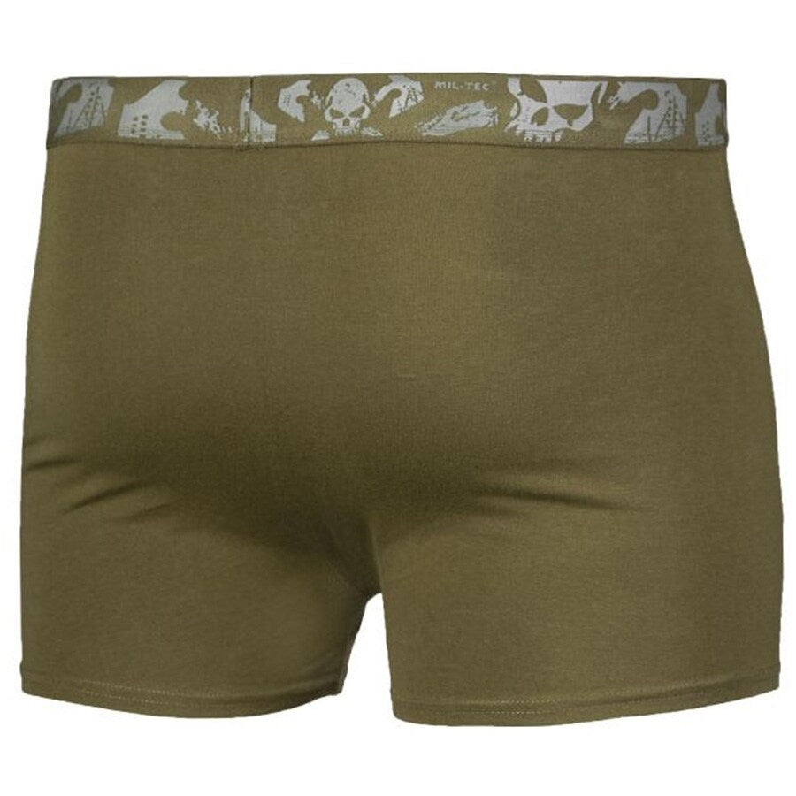 Boxer Mil-Tec Skull en coton stretch (lot de 2)
