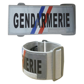Brassard d'identification Gendarmerie Patrol Equipement rétroréfléchissant 7 cm