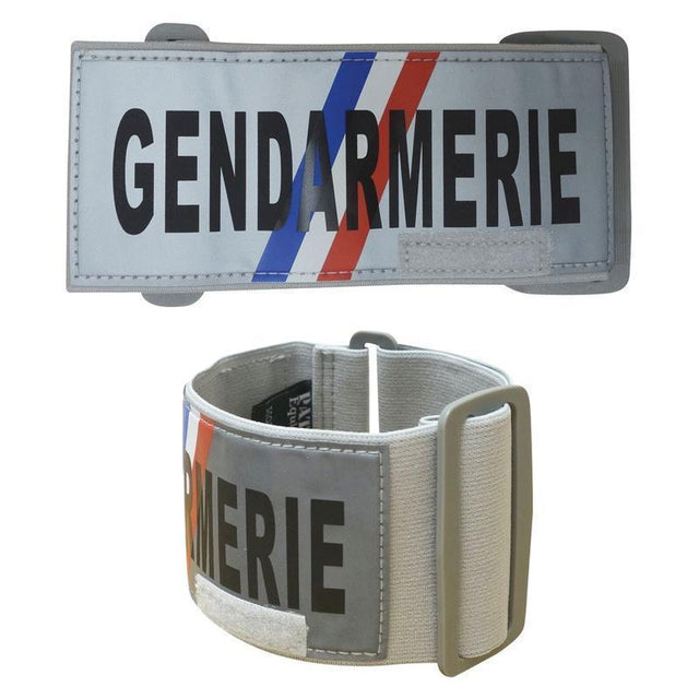 Brassard d'identification Gendarmerie Patrol Equipement rétroréfléchissant 7 cm