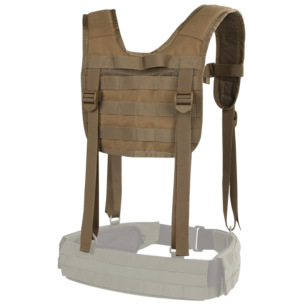Brêlage Condor H-Harness bretelles contour maille aérée trois rangées de sangles