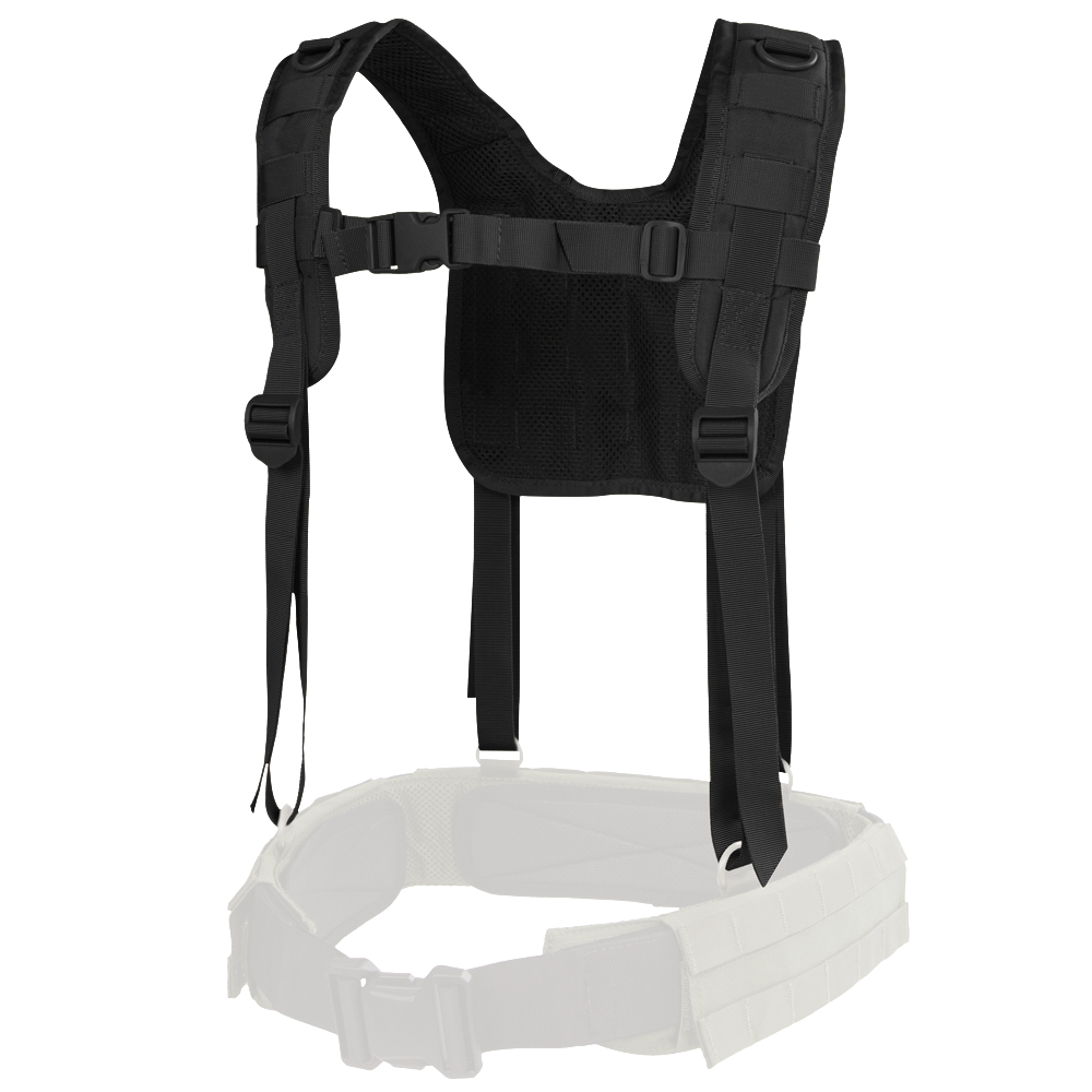 Brêlage Condor H-Harness bretelles contour maille aérée trois rangées de sangles
