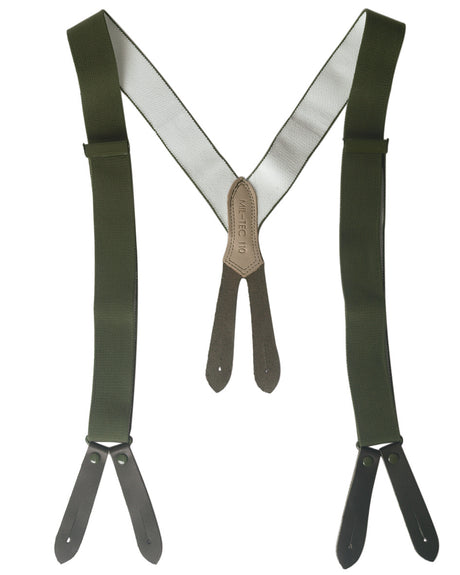 Bretelles Mil-Tec type Bundeswehr à boutonner 130 cm avec pinces métalliques