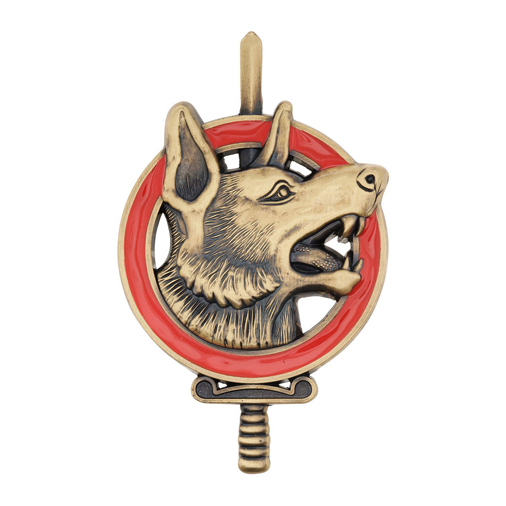 Brevet de maître-chien Boussemart insigne de qualification cynophile en métal