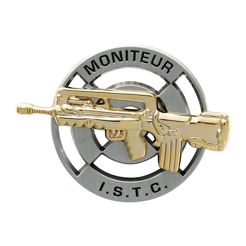 Brevet de moniteur ISTC Boussemart insigne de qualification métallique pour la tenue