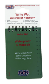 Carnet de notes BCB Write Wet en papier imperméable recyclable avec crayon fourni