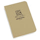 Carnet de notes étanche Rite in the Rain 954 format 9 x 13 cm 56 feuilles couverture souple