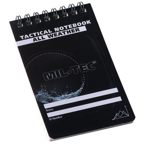 Carnet tactique Mil-Tec étanche 48 feuillets format 75 × 130 mm
