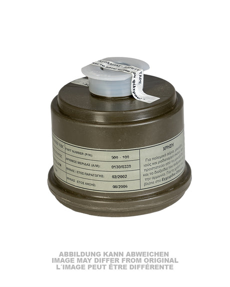 Cartouche filtrante grecque à filetage 40 mm, pièce neutralisée de décor