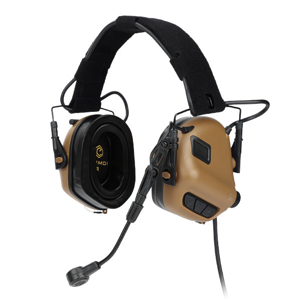 Casque de communication Earmor M32 Mark 4 NRR 22 dB prise U-174 OTAN micro détachable