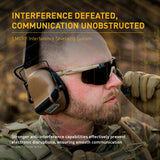 Casque de communication bi-canal Earmor M33 PRO deux réseaux radio simultanés