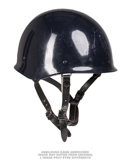 Casque de présentation français de gendarmerie, coque neutralisée de stock ancien
