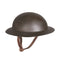 Casque d'entraînement Mil-Tec gabarit US M17 en acier 900 g coiffe cuir de chèvre