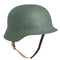 Casque d'entraînement Mil-Tec gabarit allemand M35 en acier coiffe cuir de chèvre