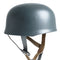 Casque d'entraînement Mil-Tec gabarit parachutiste allemand en acier coiffe cuir de bovin