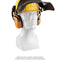 Casque forestier de présentation avec protection auditive et visière, hors service