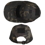 Casquette Mil-Tec Tactical 65 % polyester 35 % coton avec trois surfaces auto-agrippantes et boucle réglable