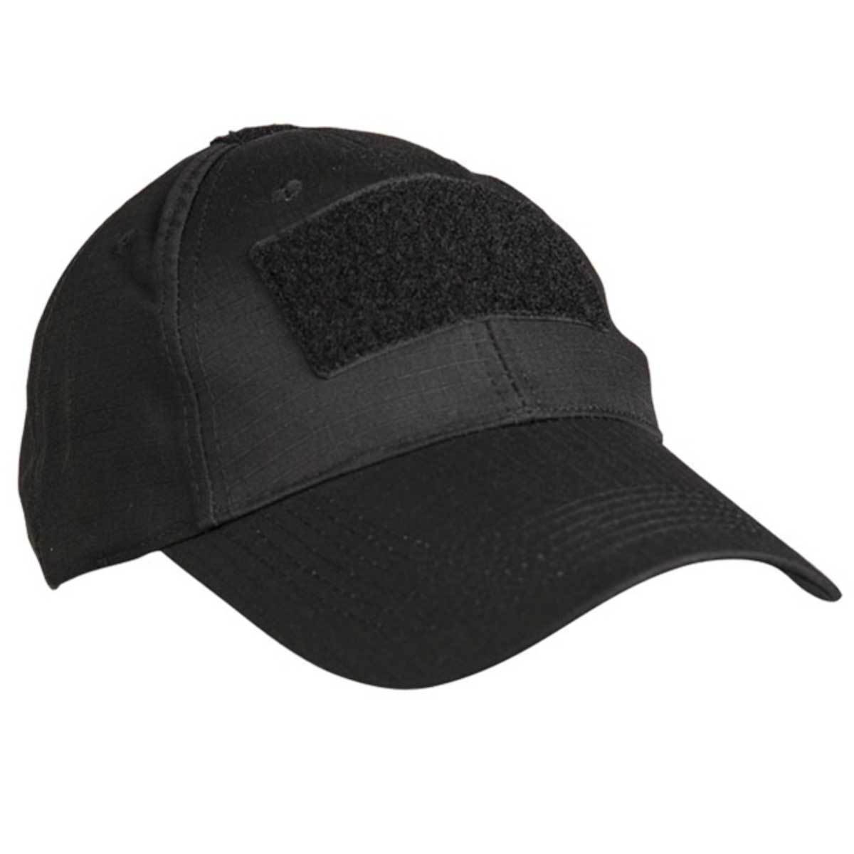 Casquette Mil-Tec Tactical 65 % polyester 35 % coton avec trois surfaces auto-agrippantes et boucle réglable