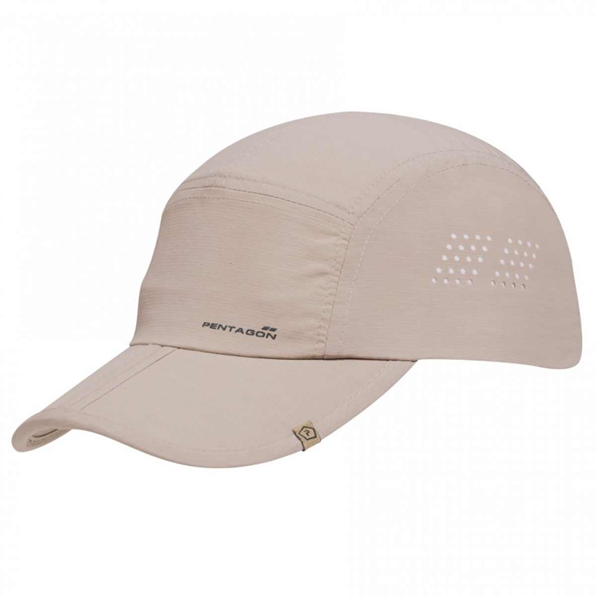 Casquette Pentagon Zakros pliable en nylon à aérations laser et traitement anti-UV