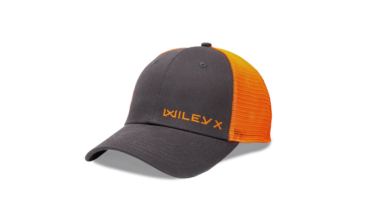 Casquette Trucker Wiley X 6 panneaux à visière pré-courbée et maille arrière aérée