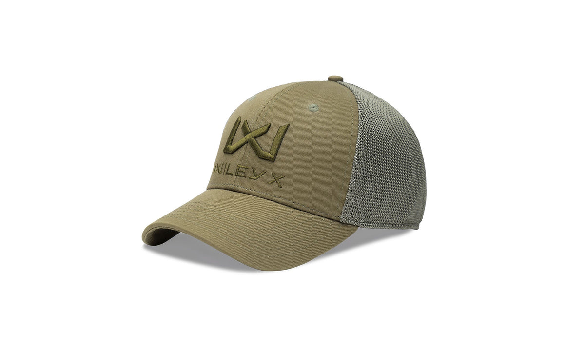 Casquette Trucker Wiley X 6 panneaux à visière pré-courbée et maille arrière aérée