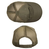Casquette baseball tactique Mil-Tec en mesh polyester-coton avec deux surfaces auto-agrippantes pour patches