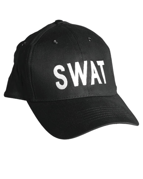 Casquette de baseball Mil-Tec en coton marquage SWAT brodé et tour de tête réglable