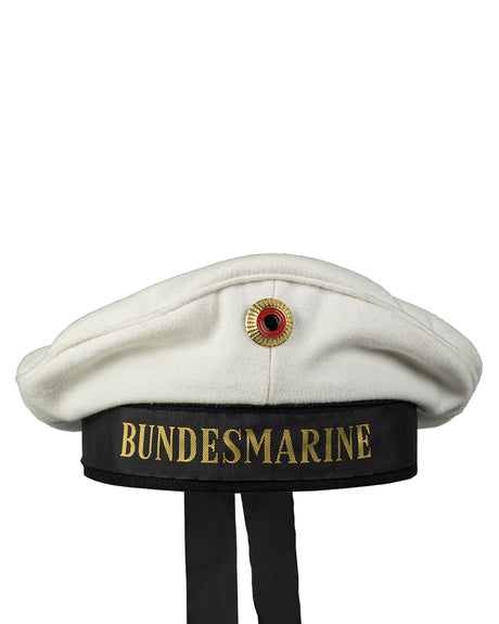 Casquette de marine Mil-Tec type Bundesmarine en laine avec bandeau et cocarde inclus