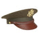 Casquette d'officier type US Mil-Tec en laine avec insigne en laiton et visière synthétique