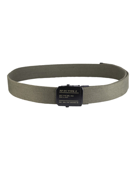Ceinture Mil-Tec AF-01 en polyester largeur 4 cm boucle métallique mate 130 cm réglable