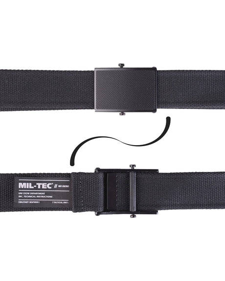 Ceinture Mil-Tec type Bundeswehr en polyester 40 mm à boucle métallique 130 cm