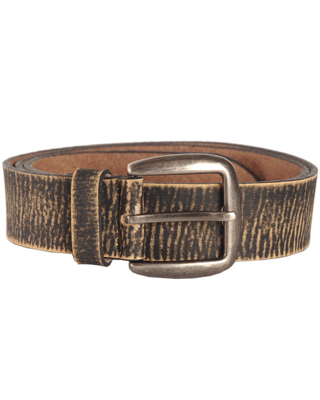 Ceinture Vintage Mil-Tec en cuir de bovin enduit 4 cm à boucle en zinc