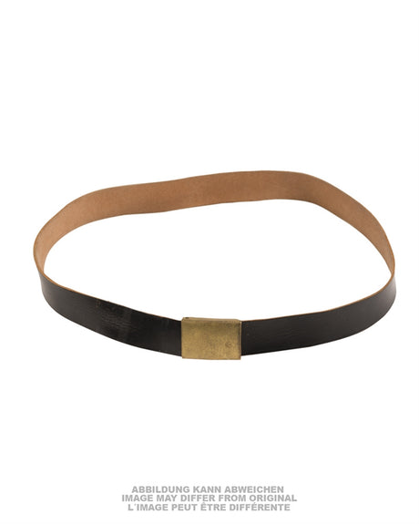 Ceinture de pantalon en cuir de la marine allemande, surplus d'occasion