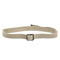 Ceinture française en toile de coton à boucle métallique ouverte, stock ancien