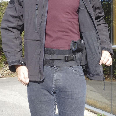 Ceinture holster Patrol Equipement Discret 10 cm à holster rigide et porte-chargeurs