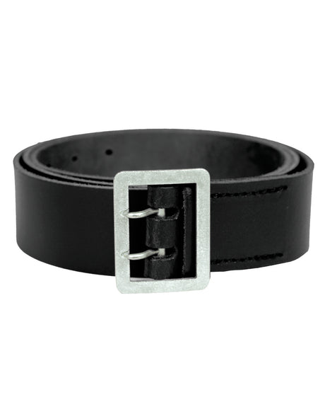 Ceinturon de service Mil-Tec en cuir de bovin 4,5 cm boucle métal à deux ardillons