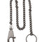 Chaîne porte-couteau Mil-Tec en acier 44,5 cm avec mousqueton et anneau en zinc 40 g