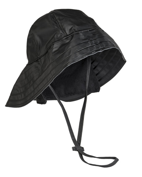 Chapeau de pluie Südwester Mil-Tec en polyester enduit PVC à bord arrière allongé