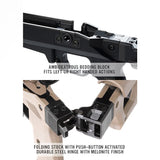 Châssis Hunter Pro Magpul à crosse pliable pour Remington 700 Short Action et chargeur