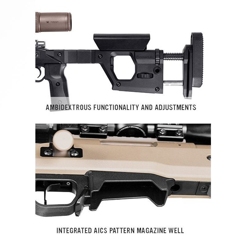 Châssis Hunter Pro Magpul à crosse pliable pour Remington 700 Short Action et chargeur
