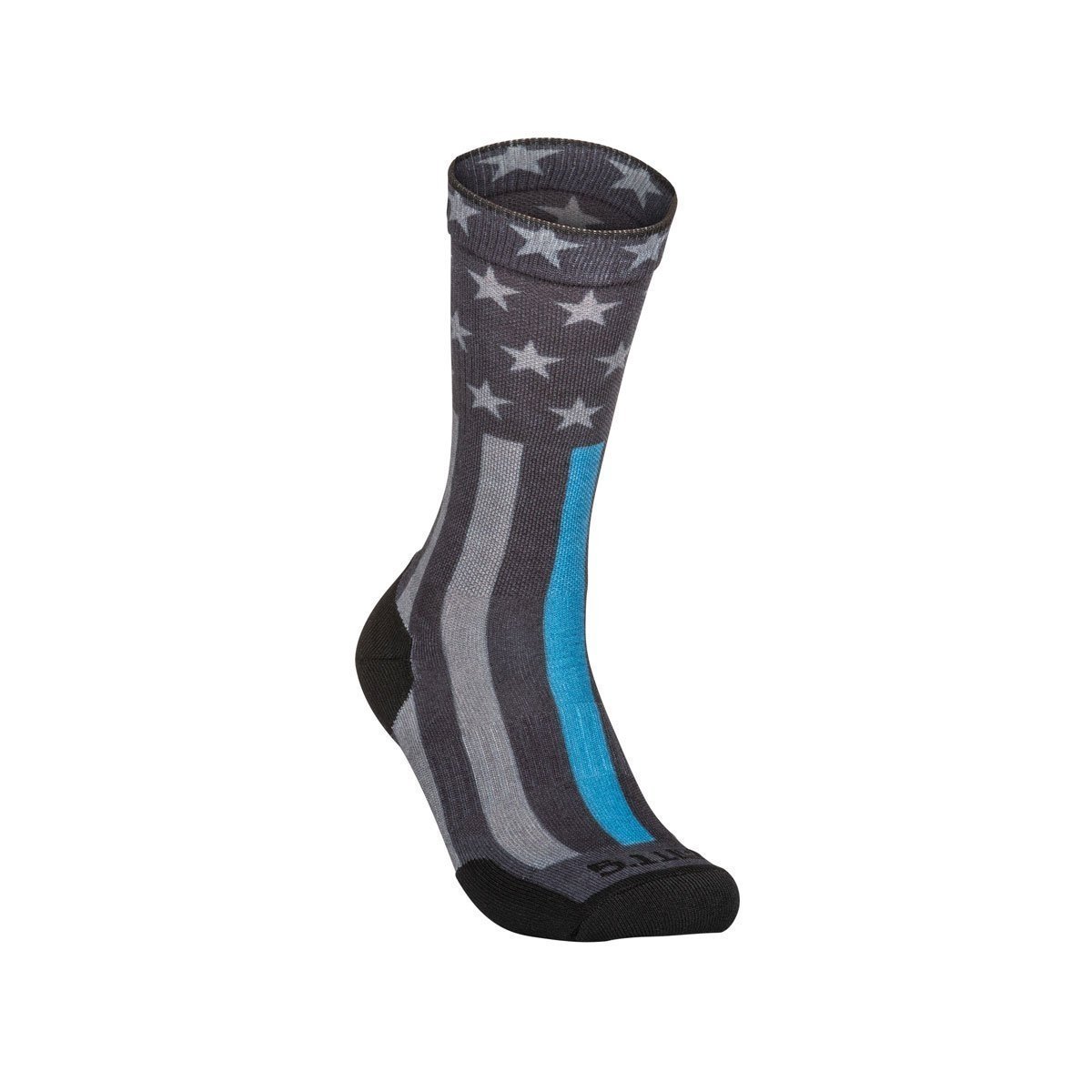 Chaussettes Crew Thin Blue Line 5.11 Tactical rembourrées compression du talon