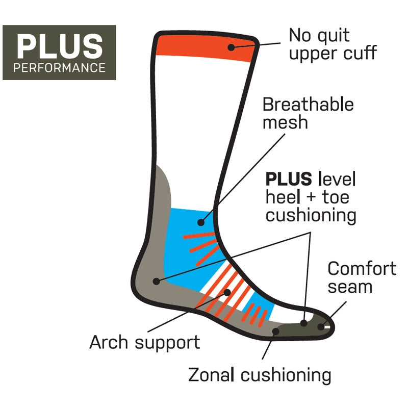 Chaussettes Duty Ready Plus Crew 5.11 Tactical 31 % élasthanne manchette sans couture