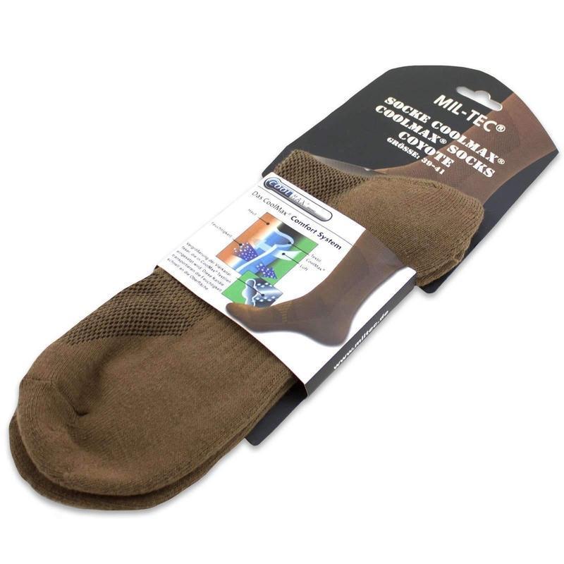 Chaussettes techniques Mil-Tec Coolmax tige haute pour chaussures montantes