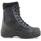 Chaussures coquées Mil-Tec Security en polyester et cuir bovin avec doublure Thinsulate et embout acier